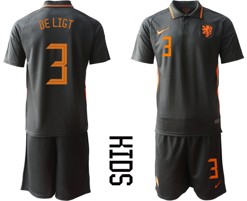 Cheap 2021 European Cup Netherlands away Youth 3 soccer jerseys